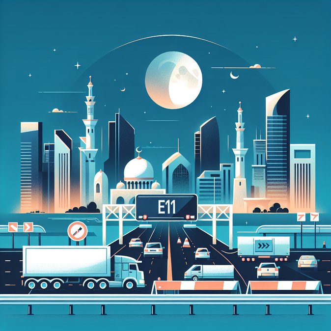 Night-time closure of Abu Dhabi’s Sheikh Khalifa Road to affect freight and commuter flows