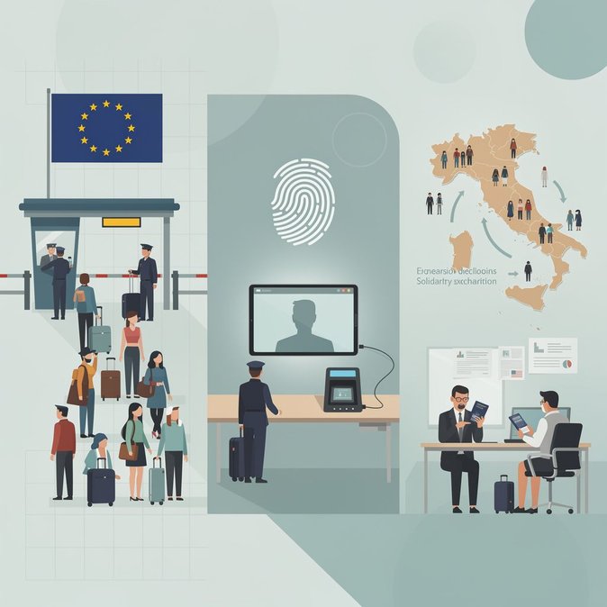 Entra en vigor el Pacto de la UE sobre Migración y Asilo: qué cambios implica para viajeros, empleadores y policías fronterizos en Italia