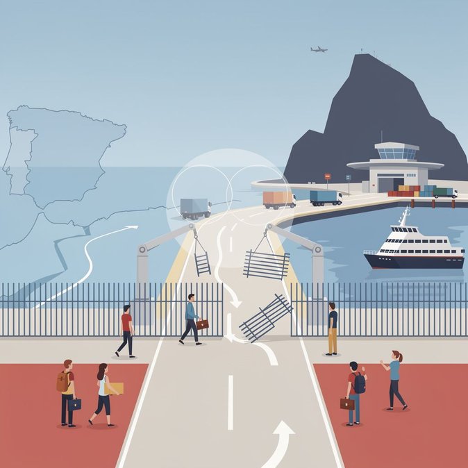 Spain prepares to tear down Gibraltar’s frontier fence ahead of Schengen-style treaty