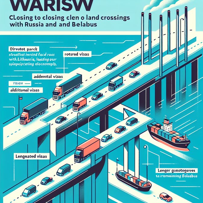 Poland closes ten road and rail crossings with Russia and Belarus, rerouting freight