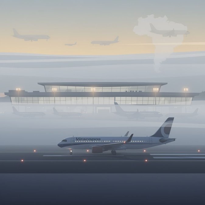Dense afternoon fog closes Viracopos hub, diverts 12 flights and ripples through Brazilian domestic network