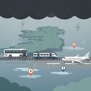 La tempête Austen déclenche des alertes orange et risque de perturber les transports à l’échelle nationale