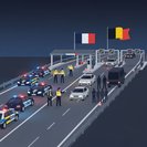 حملة شرطة فرنسية-بلجيكية ليلية تستهدف الجريمة العابرة للحدود على طول ممر A16