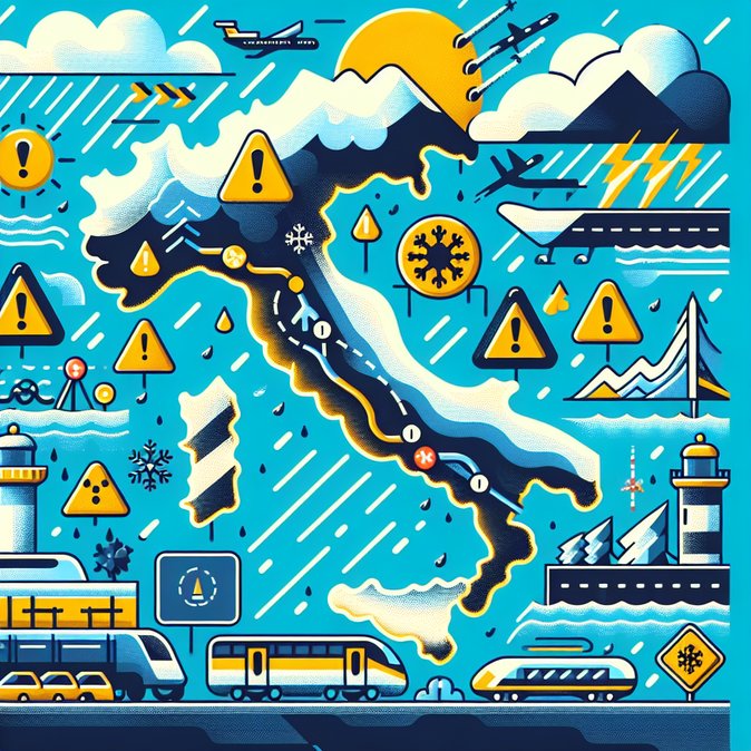 Storm system threatens holiday travel across Italy with snow and flight disruption