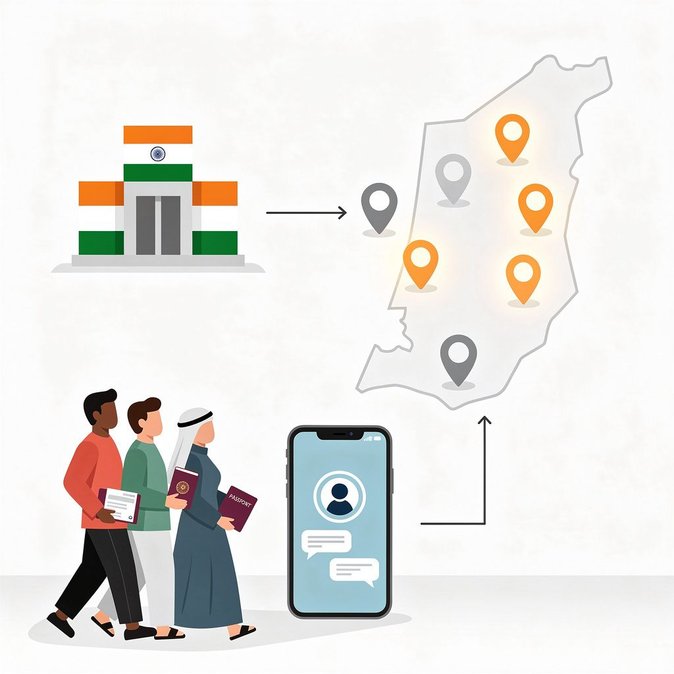 L'ambassade d'Inde réorganise son réseau consulaire aux Émirats arabes unis : 4 centres fermeront, 12 resteront ouverts