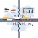 Controles aleatorios, dolor mínimo: la espera más larga en la frontera Polonia-Alemania fue de solo 45 minutos, según datos