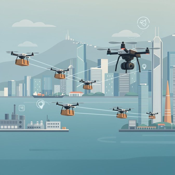 Hong Kong va lancer des vols logistiques transfrontaliers à basse altitude et prépare une réglementation sur les drones
