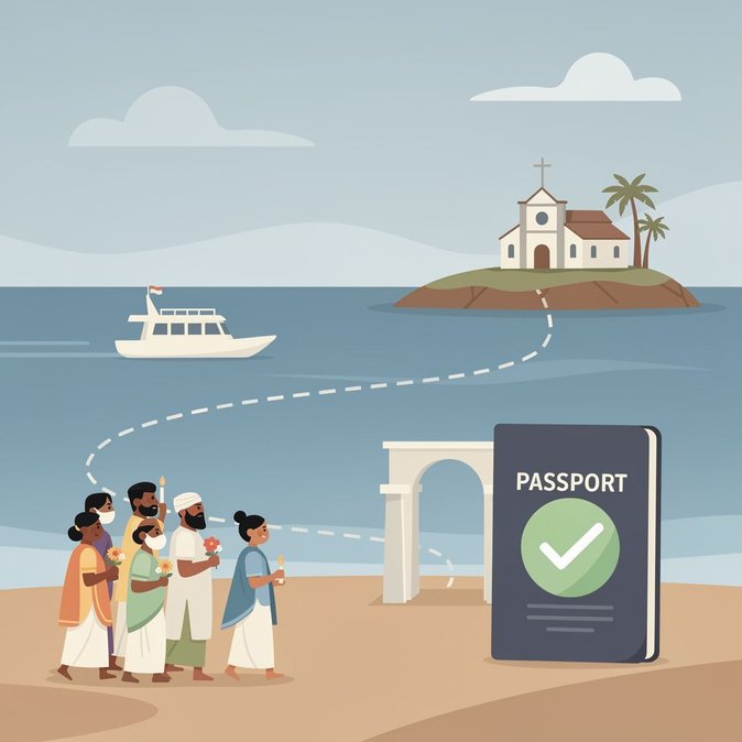 Pèlerinage à Katchatheevu : pas besoin de passeport ni de visa pour les Indiens, confirme une note gouvernementale