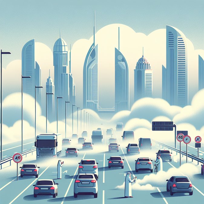 UAE Issues Red-and-Yellow Fog Alerts, Urges Motorists and Tourists to Postpone Early-Morning Trips