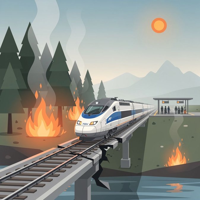 Incendio forestal en Fontainebleau provoca retrasos de seis horas en el TGV; la línea París–Lyon vuelve lentamente a la normalidad