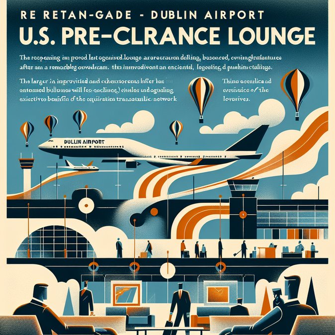 Dublin Airport reopens upgraded 51st & Green lounge for US-bound travellers