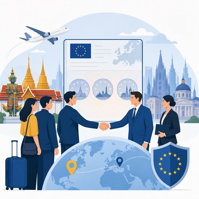 EU adopts 'Visa Cascade' – Thai visitors to get up to 5-year multi-entry Schengen visas, Austria prepares for surge