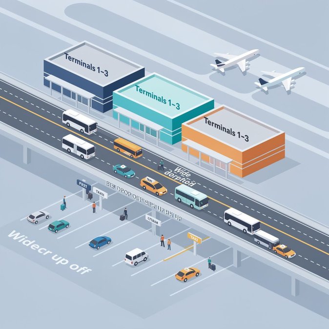 El Aeropuerto de Melbourne renovará los flujos de tráfico para recogidas y dejadas a partir del 6 de octubre