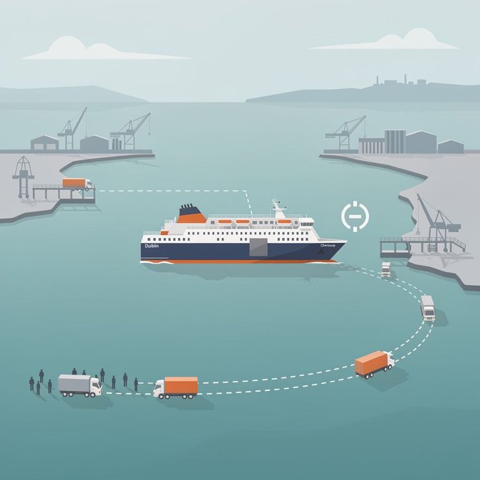 Irish Ferries annule la traversée Dublin–Cherbourg de dimanche et prévient d’un retard à l’arrivée