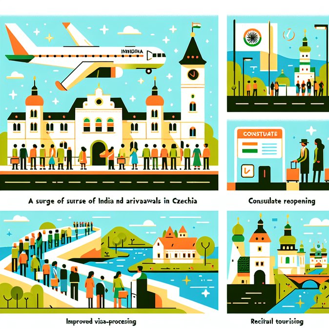 Czech Tourism highlights 12.8 % jump in Indian arrivals and plans visa-service boost