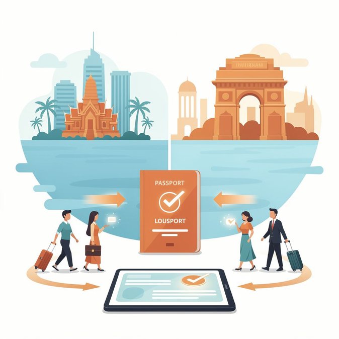 India Waives e-Tourist-Visa Fee for Thai Nationals Through 2027