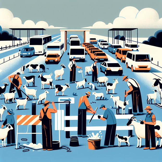 Aradippou farmers install emergency disinfection tanks, warn 4,500 animals may be culled