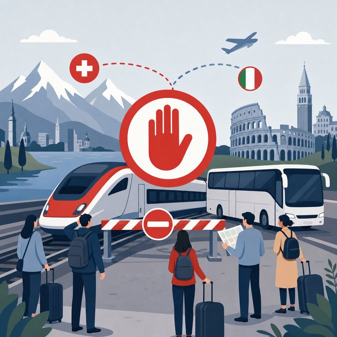 Italian general strike knocks out cross-border rail links, Swiss travellers warned