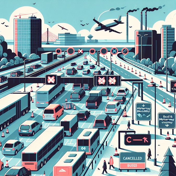 احتجاجات رفع أسعار الوقود تعطل حركة المرور إلى مطار دبلن والممرات التجارية الرئيسية