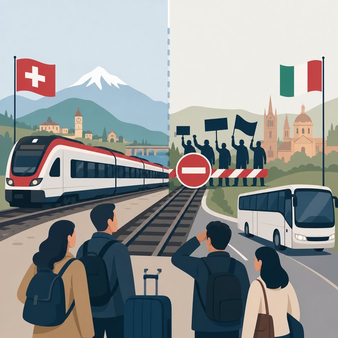 Italian 24-hour rail strike halts TILO cross-border services, forces bus shuttles to Malpensa