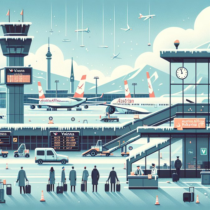 Snow and staff shortages trigger 20 % departure delays at Vienna Airport