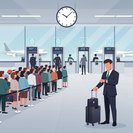 Live data show passport-control waits at Paris-CDG averaging 37 minutes this morning