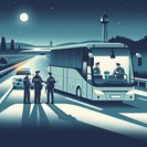 Border-bus inspection on A61 nabs fugitive as temporary controls tighten