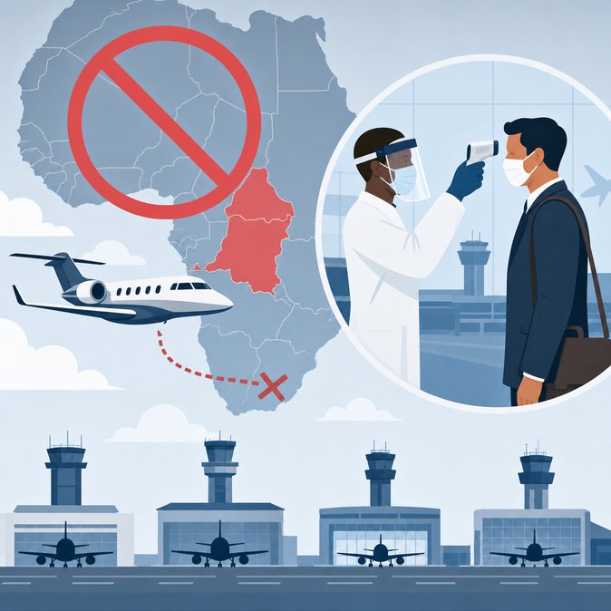Estados Unidos restringe la entrada desde países africanos afectados por el Ébola; aviación ejecutiva recomendada a cambiar rutas