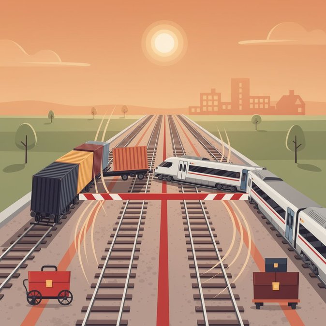 Freight train collides with passenger service in Wielkopolska, halting regional rail