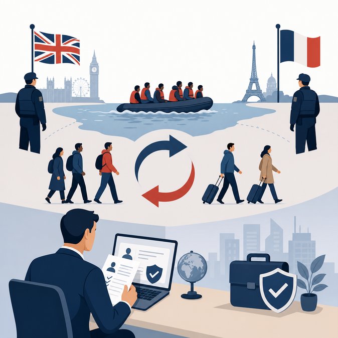 UK and France extend controversial ‘one-in, one-out’ Channel returns pilot until October