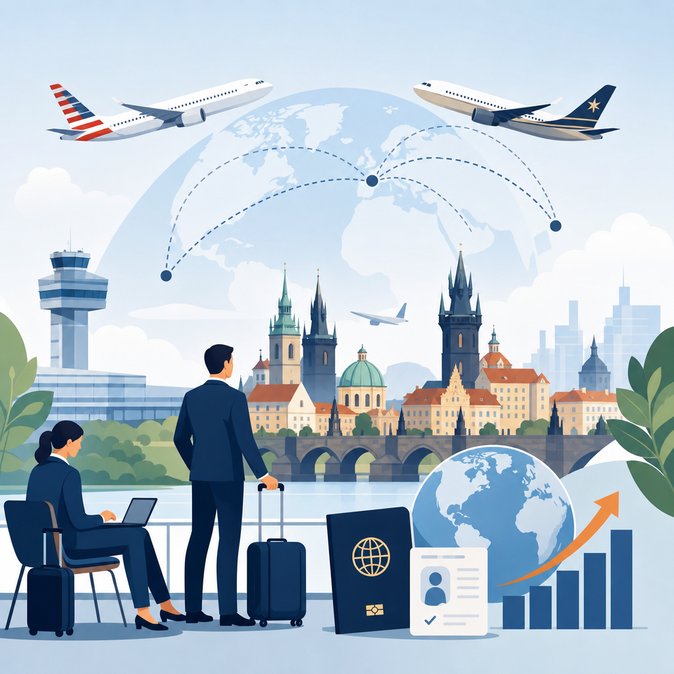 Prague’s summer 2026 flight map grows to 183 direct destinations