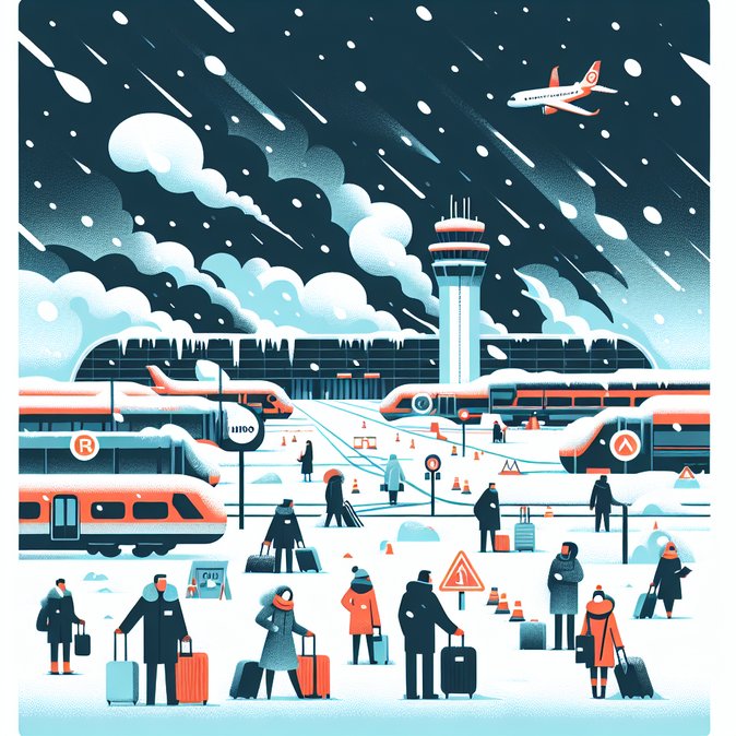 Winter storms and strikes cancel 59 flights and delay hundreds more at Paris-CDG