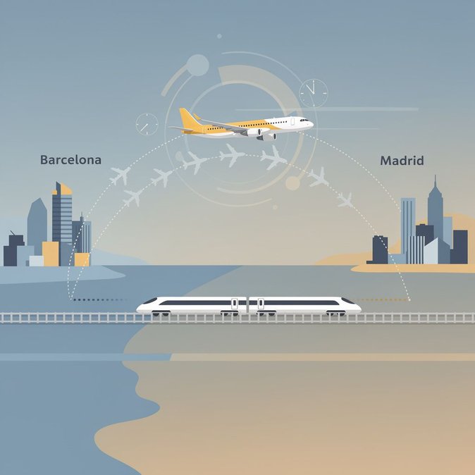فولينغ تستأنف رحلاتها بين برشلونة ومدريد بعشرة رحلات أسبوعية تستهدف الطلب المؤسسي