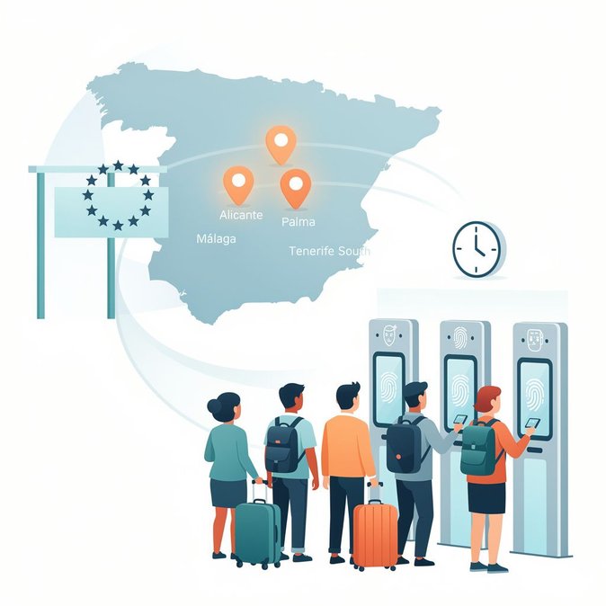 No blanket reprieve for biometric border checks: Spanish holiday airports brace for queues