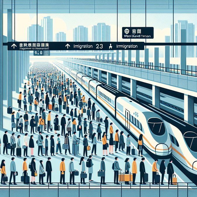 West Kowloon station packed as Hongkongers head north despite stronger yuan