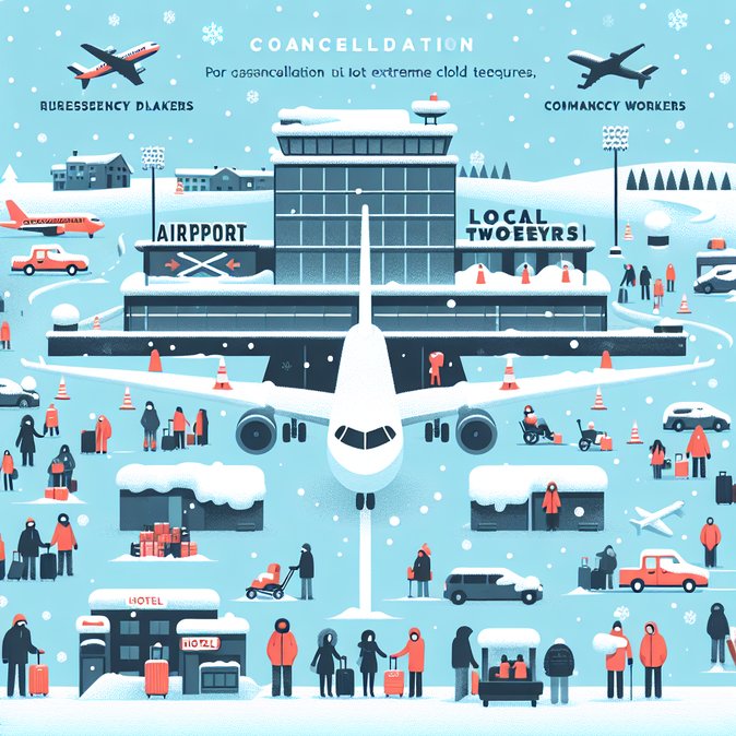 Miles de personas varadas en Laponia tras la cancelación de vuelos vacacionales en el aeropuerto de Kittilä