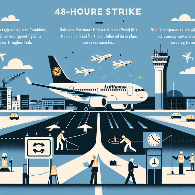 Lufthansa pilots’ strike extends into 13 March, disrupting Dublin–Germany traffic