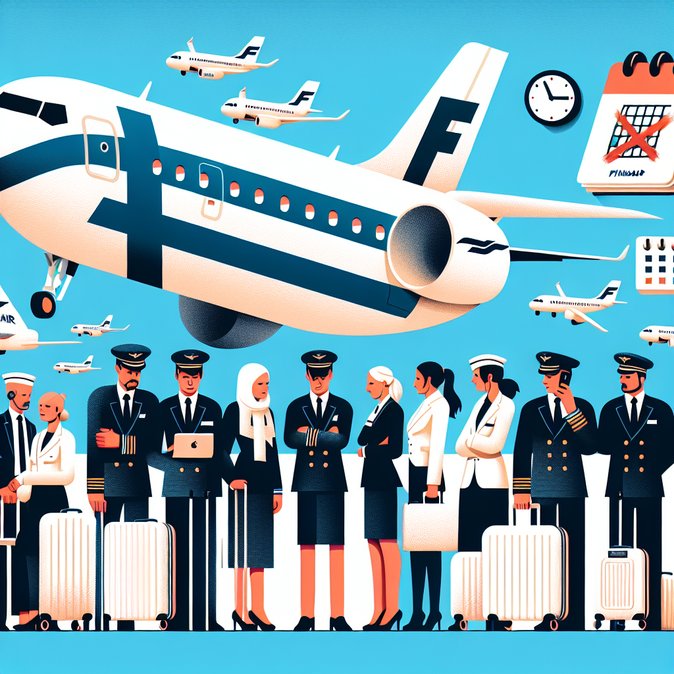 Finnair cabin-crew union schedules eight one-day walkouts, threatening December travel peak