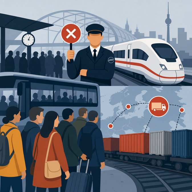 Nation-Wide Rail Strike Cancels 80 % of Long-Distance Trains Across Germany