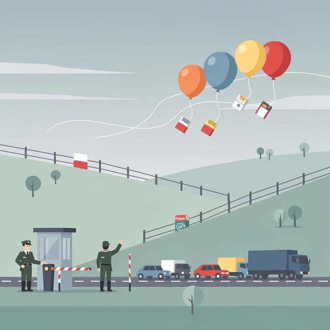 Balloon-Borne Cigarette Smugglers Caught at Poland–Belarus Border