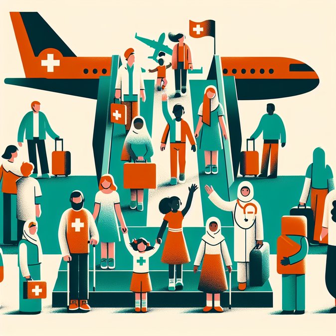 Switzerland airlifts injured Gaza children for treatment and asylum