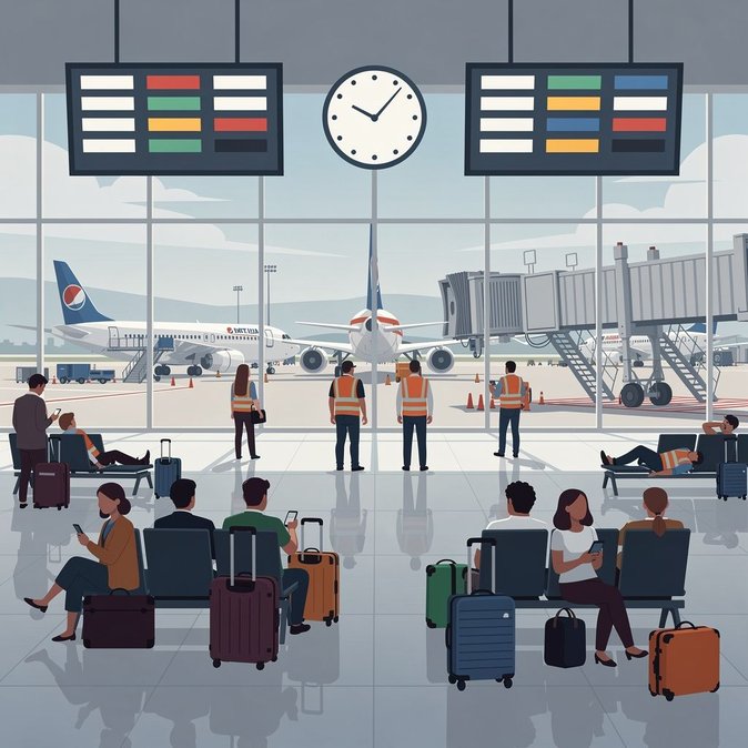 Grève nationale dans les aéroports : des centaines de vols annulés entre 10h et 18h