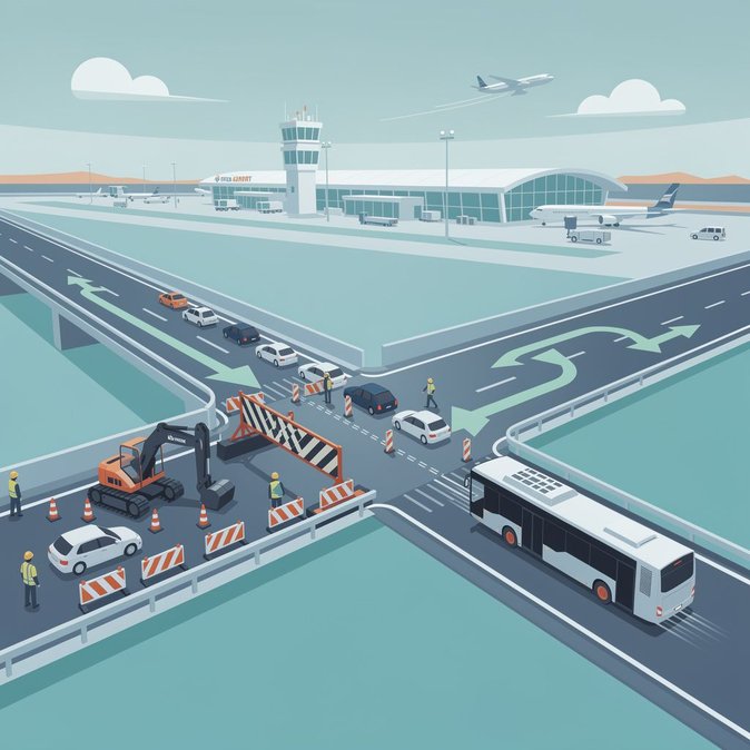 Major Highway Exit to Prague Airport Closed Until 25 September, Causing Delays