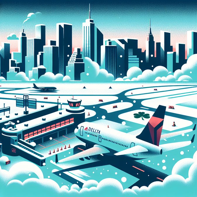 New York Winter Storm Grounds Flights, Disrupting Dublin–JFK Corridor