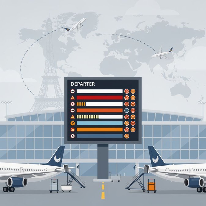 法国空域突发空管中断，933个航班被迫取消