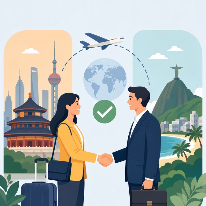 Brazil Opens 30-Day Visa-Free Entry to Chinese Visitors Through December 2026