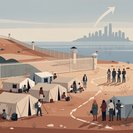 French report highlights rising local tensions as thousands remain in makeshift camps in Ceuta