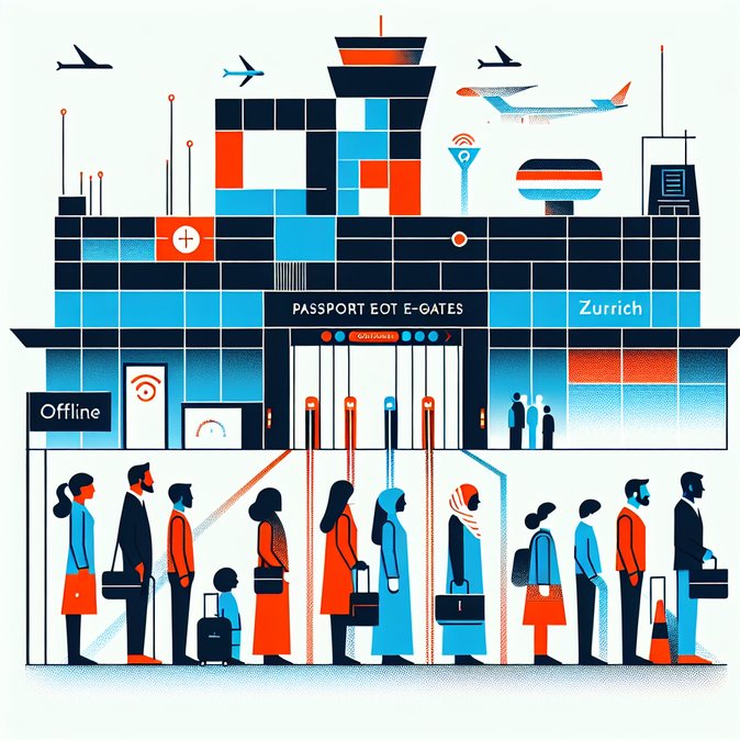 Passport-control outage at Zurich Airport strands arrivals in two-hour queues