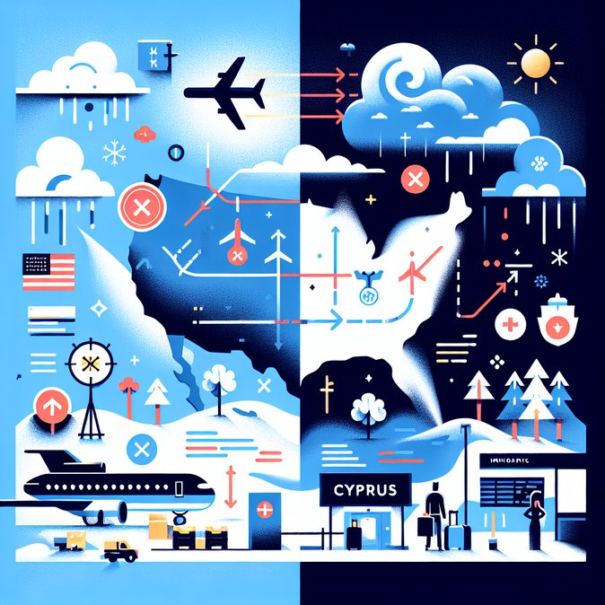 Severe U.S. winter storm triggers worldwide flight disruptions—Cypriot travellers urged to check connections