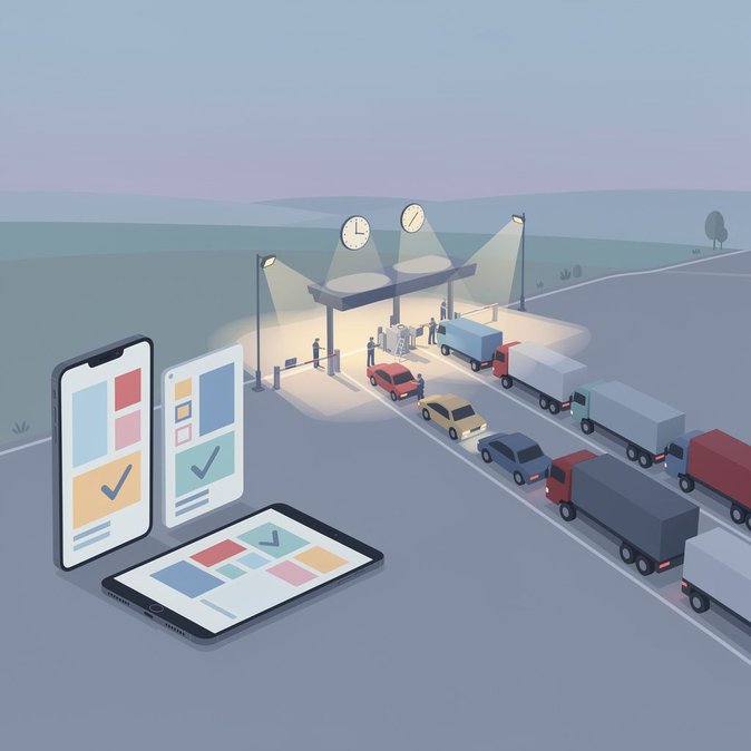 Real-time portal shows record 125-minute wait to enter Poland from Belarus